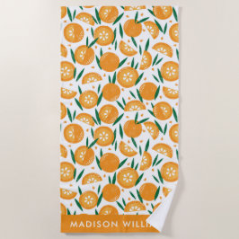 mit Monogramm, Name Strandtuch