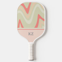Mit Monogramm niedliche Retro-Rosa-Initialen