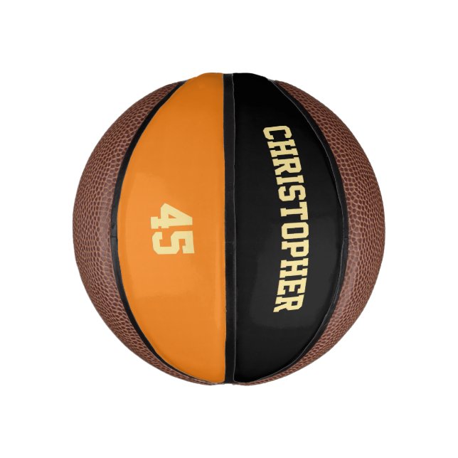 Mit Monogramm Nummer des TeamClubnamens des Spiele Mini Basketball (Vertikal)