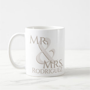 Mit Monogramm Paare Mug für Hochzeitsfeier Verlobu Kaffeetasse