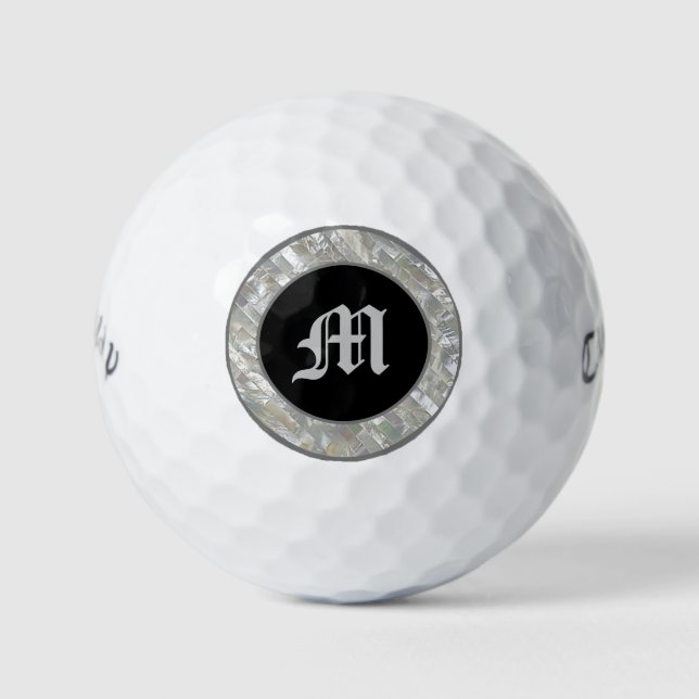 Mit Monogramm Pearl Golfball (Vorderseite)
