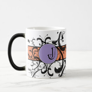 Mit Monogramm Personalisierter Extravaganter Blüh Verwandlungstasse