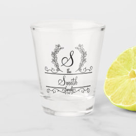Mit Monogramm Personalisierter Familienname Schnapsglas