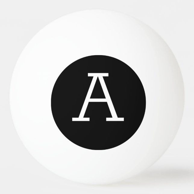 Mit Monogramm Personalisierter Initial Sport Ping  Tischtennisball (Vorderseite)