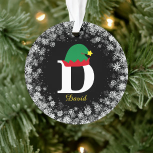 Mit Monogramm Personalisierung mit Name-Nachname S Ornament
