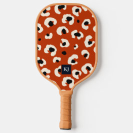 Mit Monogramm Pickleball-Paddel aus feinem Leopard Pickleball Schläger