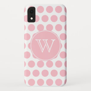 Mit Monogramm Pink Polka Dots Case-Mate iPhone Hülle