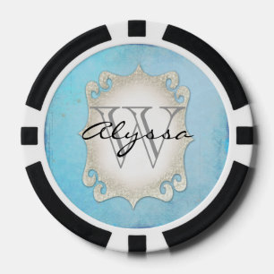 Mit Monogramm Pokerchips