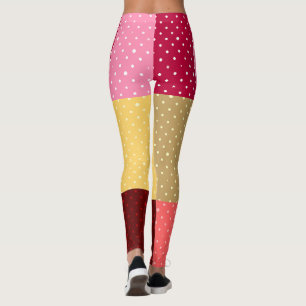 Mit Monogramm Polka Dots Muster Leggings