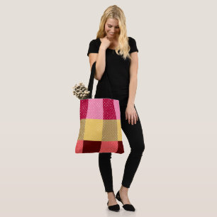 Mit Monogramm Polka Dots Muster Tasche