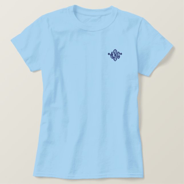 Mit Monogramm Polo mit individueller Stickform (Design vorne)