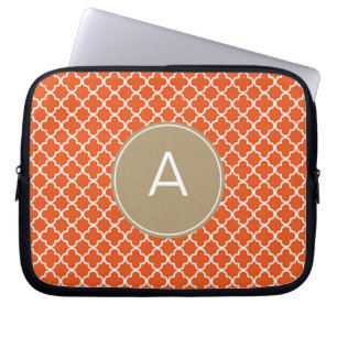 Mit Monogramm Quatrefolienmuster Laptopschutzhülle