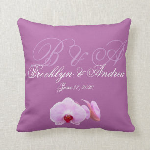 Mit Monogramm Radiant Orchid Wedlows Kissen