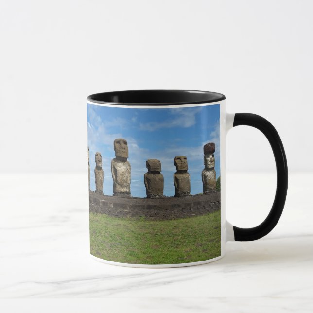 Mit Monogramm Rapa Nui Kaffee-Tasse Tasse (Rechts)