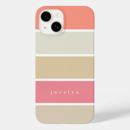 Mit Monogramm Rechtecke für Farbblöcke zeichnen Case-Mate iPhone 14 Hülle