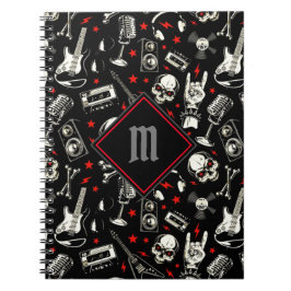 Mit Monogramm Retro-Schwermetall Notizblock