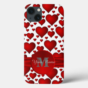 Mit Monogramm romanisches Herzmuster Case-Mate iPhone Hülle