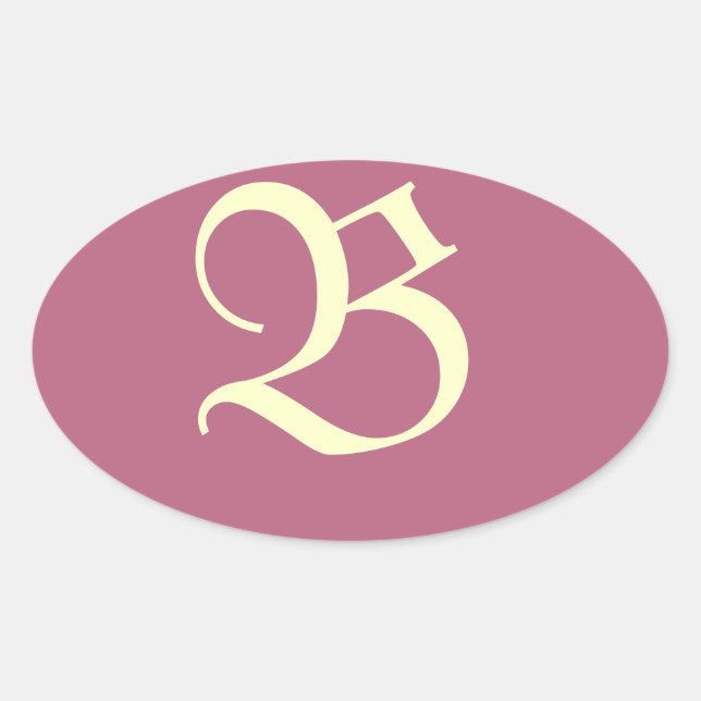 Mit Monogramm rosa Aufkleber (Vorderseite)