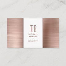 Mit Monogramm Rose Gold Metallic Foil Consultant