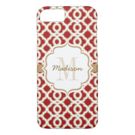 Mit Monogramm Rot- und Goldfolie Case-Mate iPhone Hülle