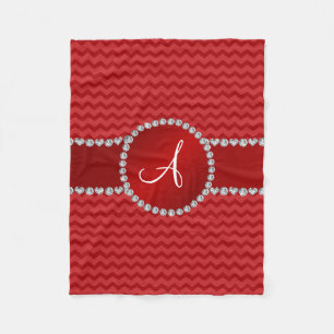 Mit Monogramm Rotkehlchen Fleecedecke