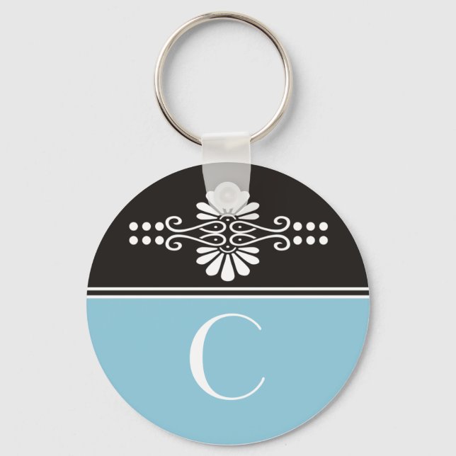 Mit Monogramm Schlüsselanhänger (Vorderseite)