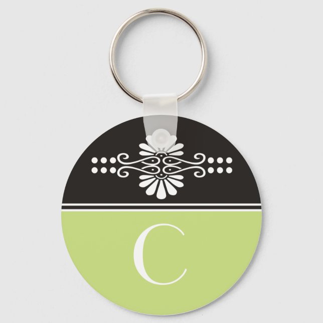 Mit Monogramm Schlüsselanhänger (Vorderseite)