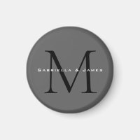 Mit Monogramm-Schwarz-Grau-Kalligraphie