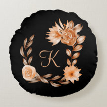 Mit Monogramm Schwarzes Brot und Pfirsichblüten