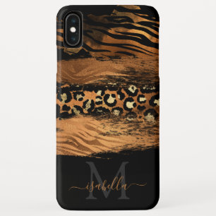 Mit Monogramm Schwarzes Gold-Script-Kupfer Case-Mate iPhone Hülle
