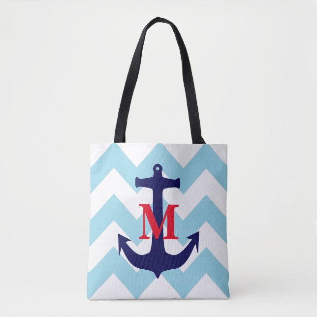 Mit Monogramm SeeTasche Tasche (Vorderseite)