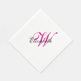 Mit Monogramm Serviette