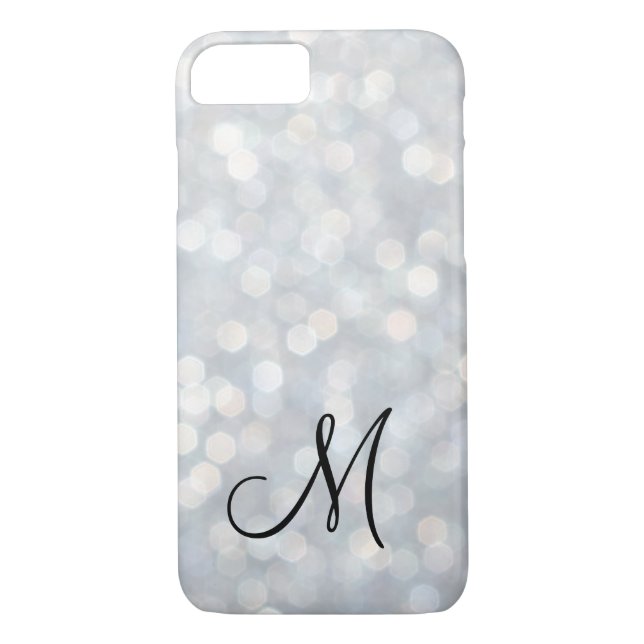 Mit Monogramm Silver iPhone 7 Fall Case-Mate iPhone Hülle (Rückseite)