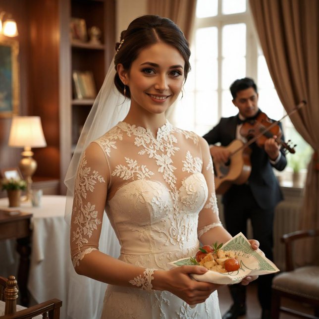 Mit Monogramm Smarald & Sand Hochzeit Serviette (Von Creator hochgeladen)