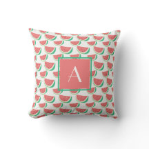 Mit Monogramm Sommer Im Freien Kissen Wassermelone