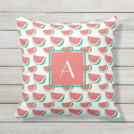 Mit Monogramm Sommer Im Freien Kissen Wassermelone Für Draußen
