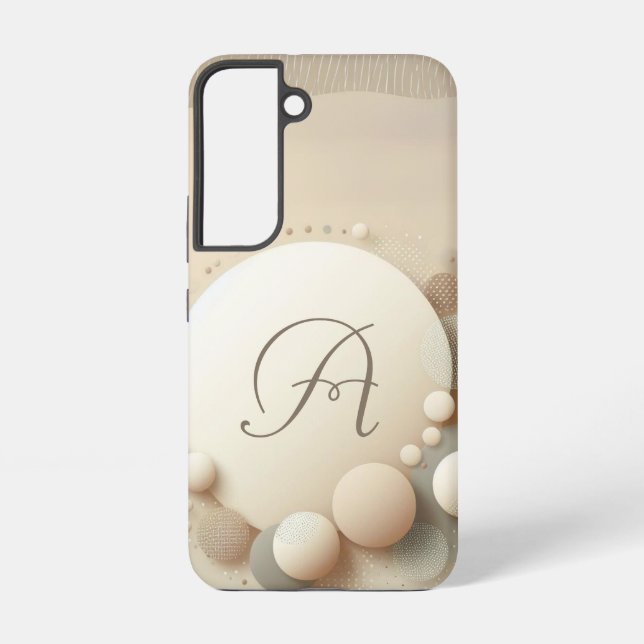 Mit Monogramm Sphere Harmonie Samsung Galaxy Hülle (Rückseite)