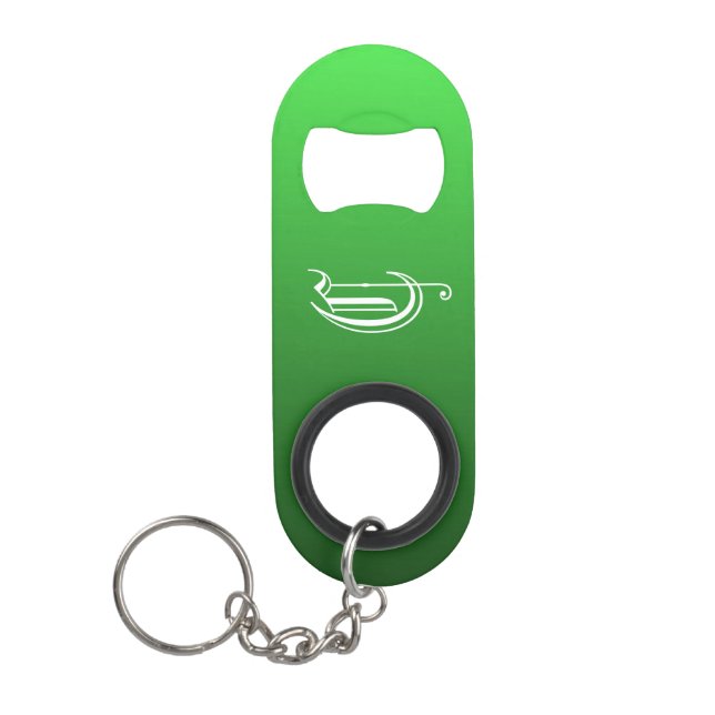 Mit Monogramm Stahlflaschenöffner Mini Flaschenöffner (Vorderseite)
