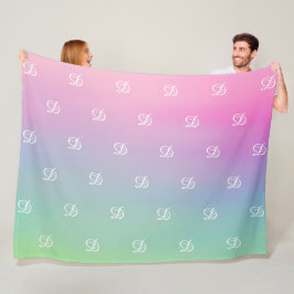 mit Monogramm Start Fleecedecke