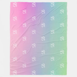 mit Monogramm Start Fleecedecke