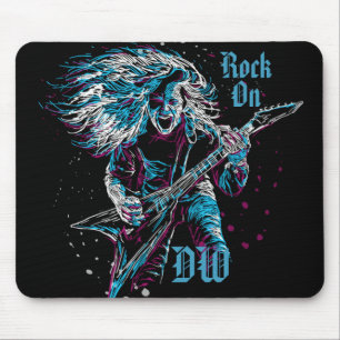 Mit Monogramm Stein auf Schwermetallen Mousepad