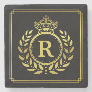 Mit Monogramm Steinuntersetzer
