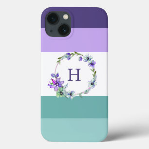 Mit Monogramm Streifen iPhone Case für die Case-Ma