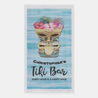 Mit Monogramm Summer Beach Tiki Bar Party Serviette