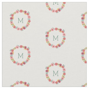 Mit Monogramm Sweet Floral Stoff