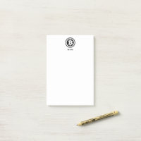 Mit Monogramm Symbol für das Schwarze Bitcoin-Logo