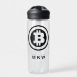 Mit Monogramm Symbol für das Schwarze Bitcoin-Logo Trinkflasche<br><div class="desc">Erstellen Sie ein personalisiertes Geschenk für Ihren Lieblings-Bitcoin-Fanatiker,  wenn Sie ihre Initialen oder anderen benutzerdefinierten Text zu dieser Wasserflasche hinzufügen. Enthält ein schwarzes Bitcoin-Logo mit dem unten stehenden Text,  um schwarze Buchstaben zu koordinieren. Die Grafik und der Text erscheinen auf beiden Seiten dieser Wasserflasche.</div>