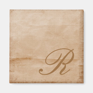 Mit Monogramm-Tan Magnet