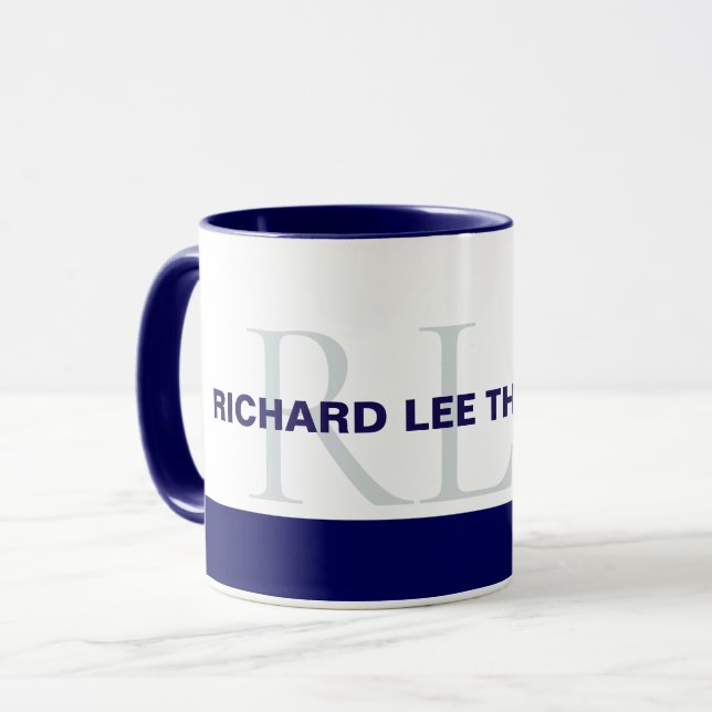 mit Monogramm Tasse (Vorderseite Links)