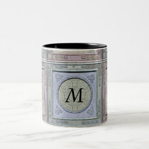 Mit Monogramm Tasse von gestylten Rahmen